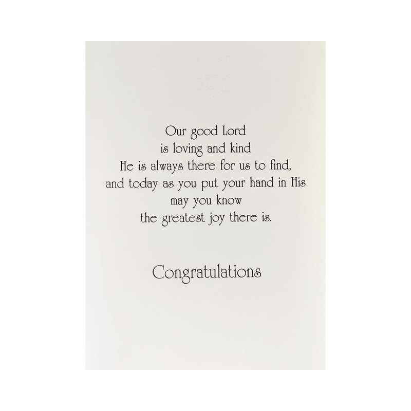 Ornate Grandson Baptism Card