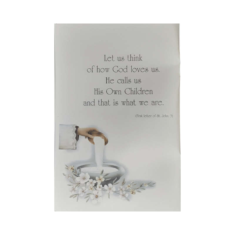 Keepsake Baptism Card