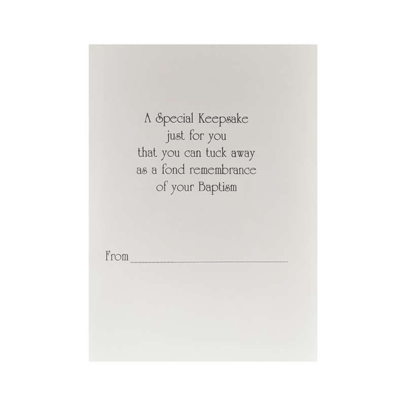 Keepsake Baptism Card