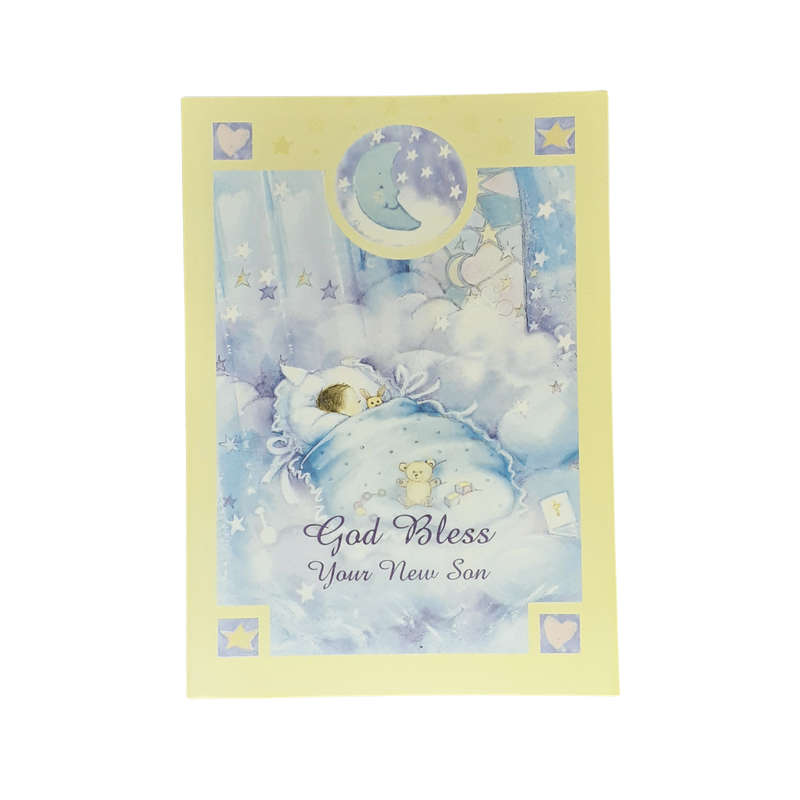 God Bless Your  New Son Card