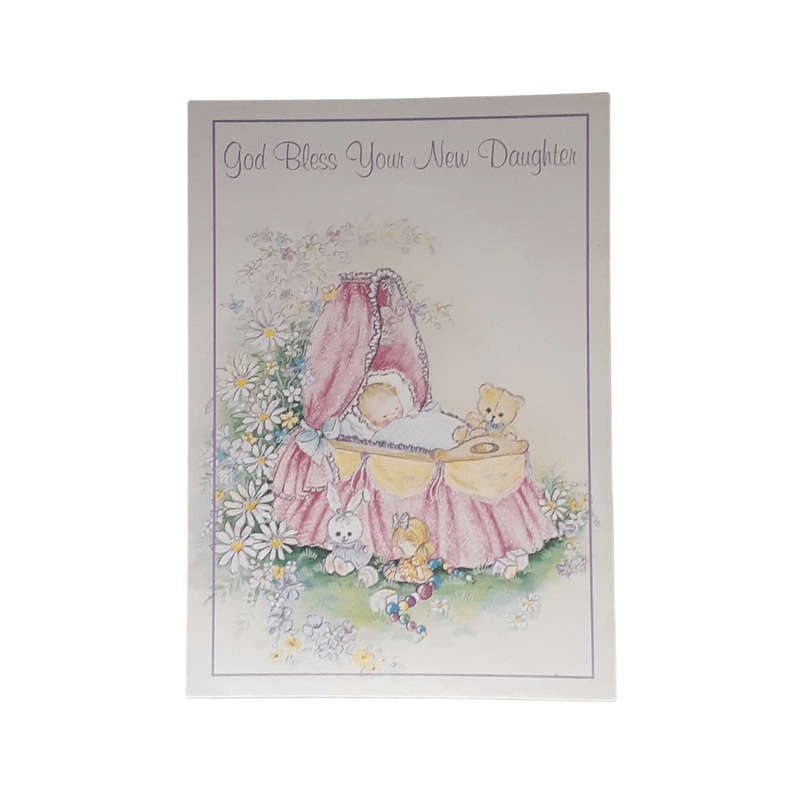 God Bless Your New Daughter Card