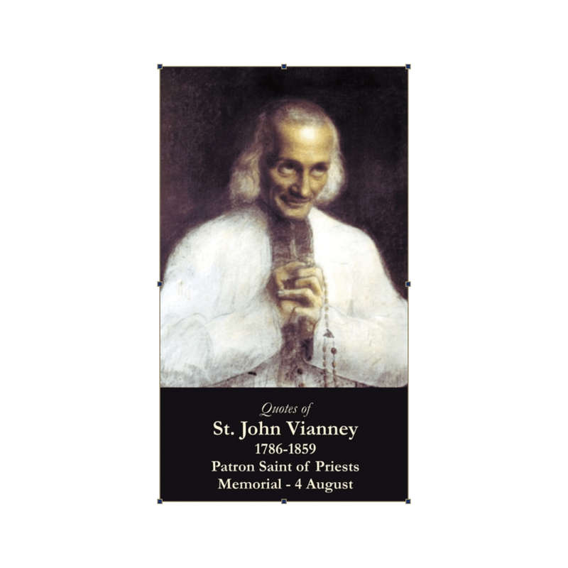 St. John Vianney Holy Card