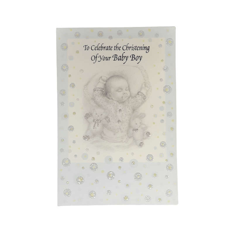 Christening Card - Boy