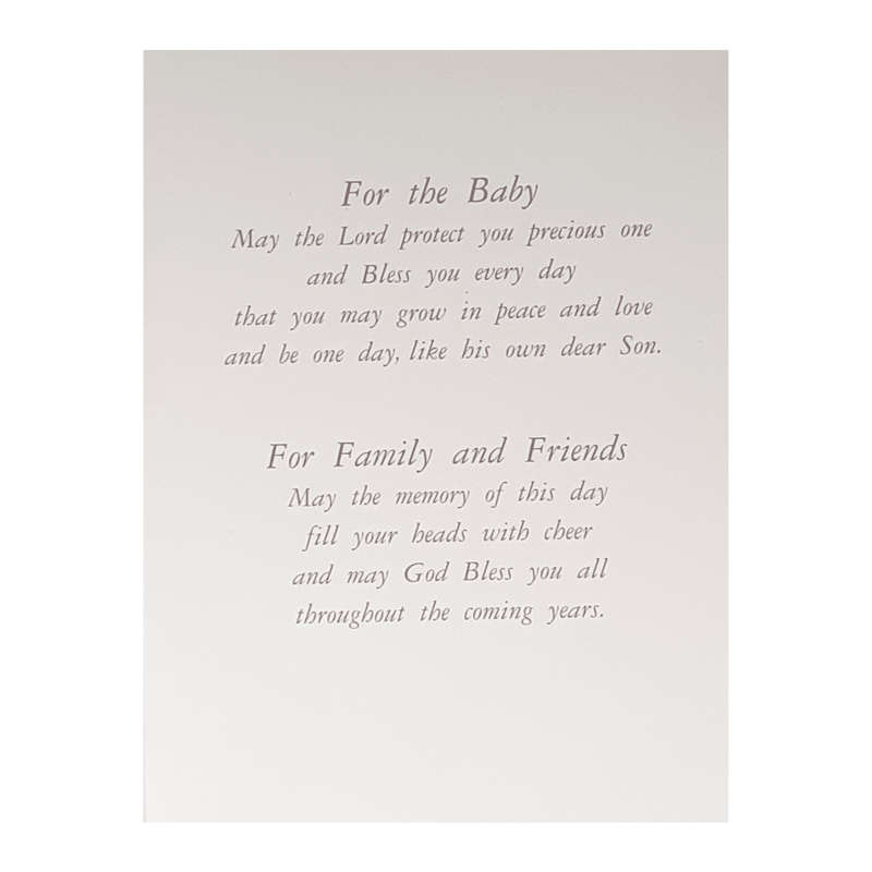 Baptism Keepsake Card