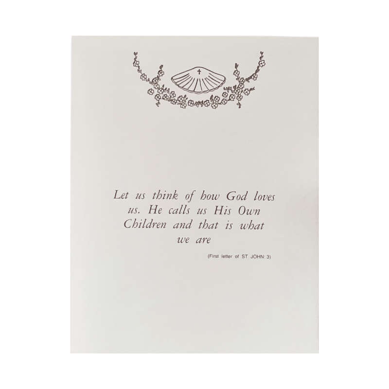 Baptism Keepsake Card