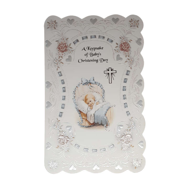 Boy's Christening Keepsake Booklet