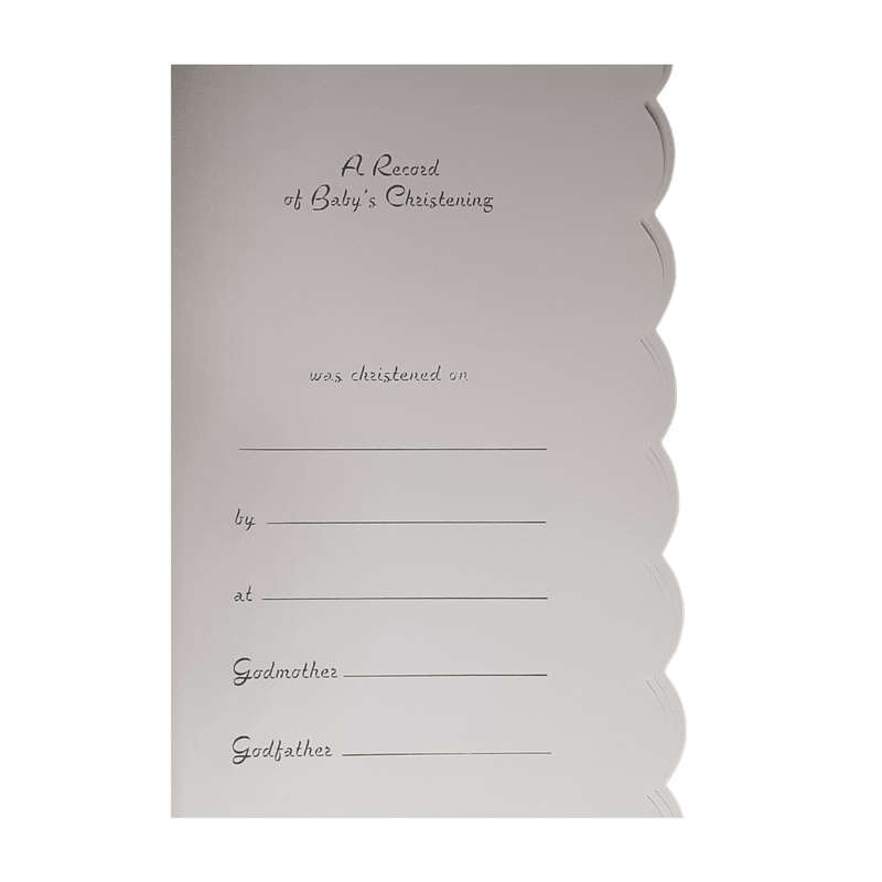 Boy's Christening Keepsake Booklet