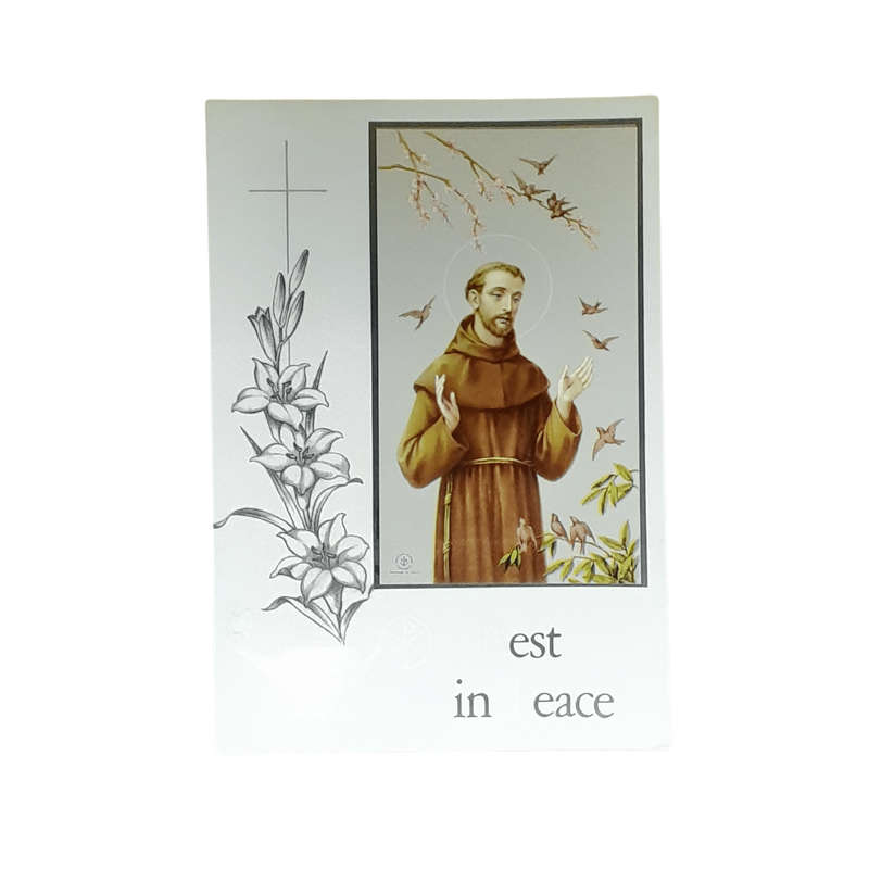 Rest in Peace Card St Francis
