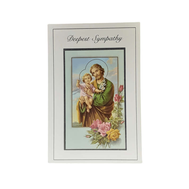Deepest Sympathy Mass Card - St Joseph