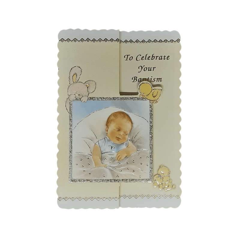 Baptism Celebration Card -Boy