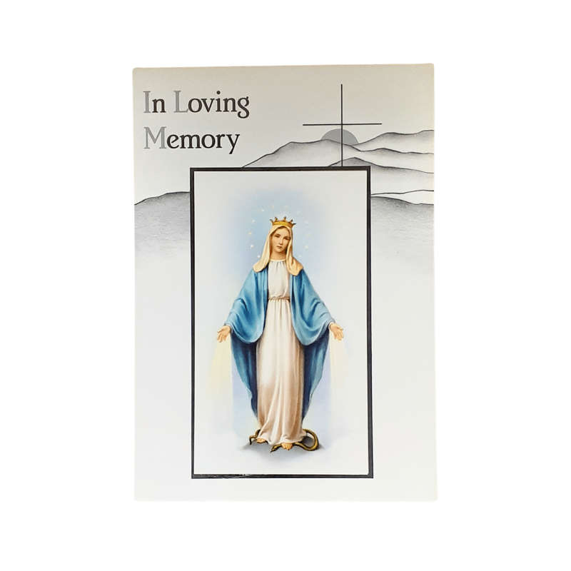 In Loving Memory Mass Card Mary