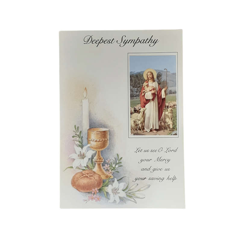 Deepest Sympathy Mass Intention Card- The Good Shepherd