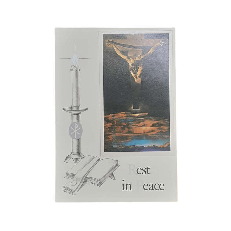 Rest in Peace Mass Card Jesus Crucified