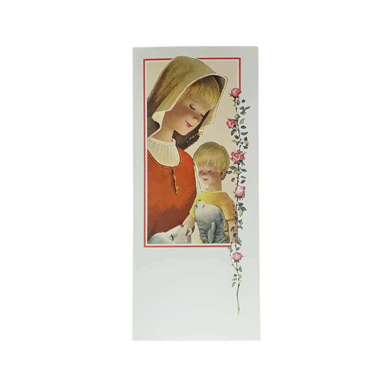 Bookmark Mary Jesus And Lambs