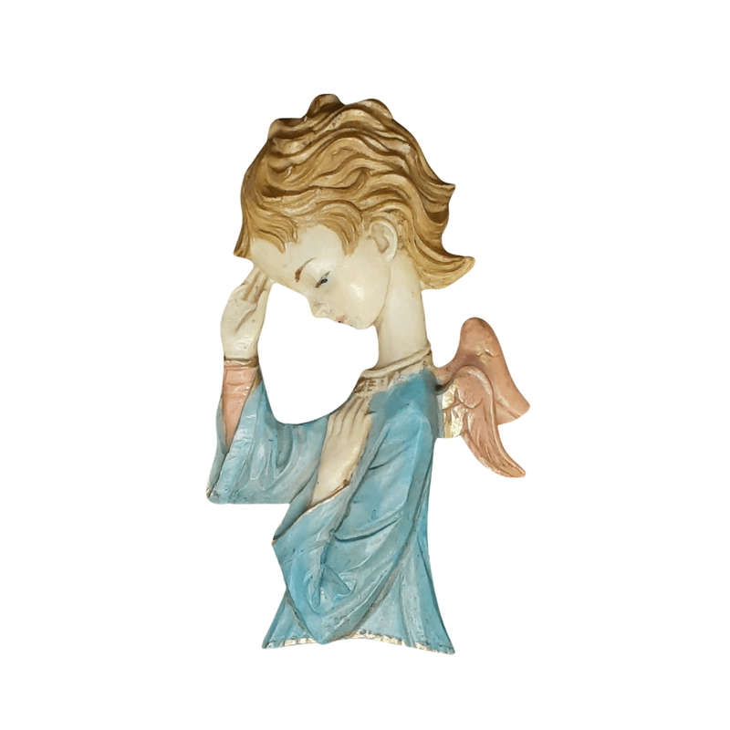 Boy Plaque with Angel Wings