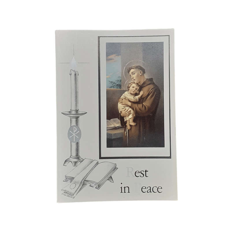 Rest in Peace Mass Card Saint Anthony