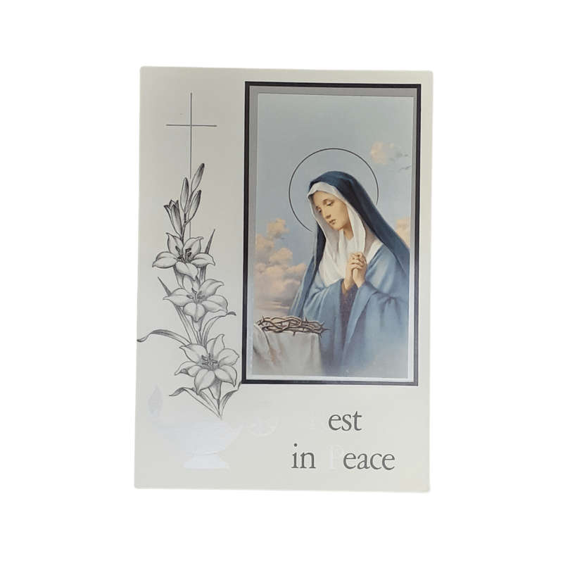 Rest in Peace Mass Card Mary