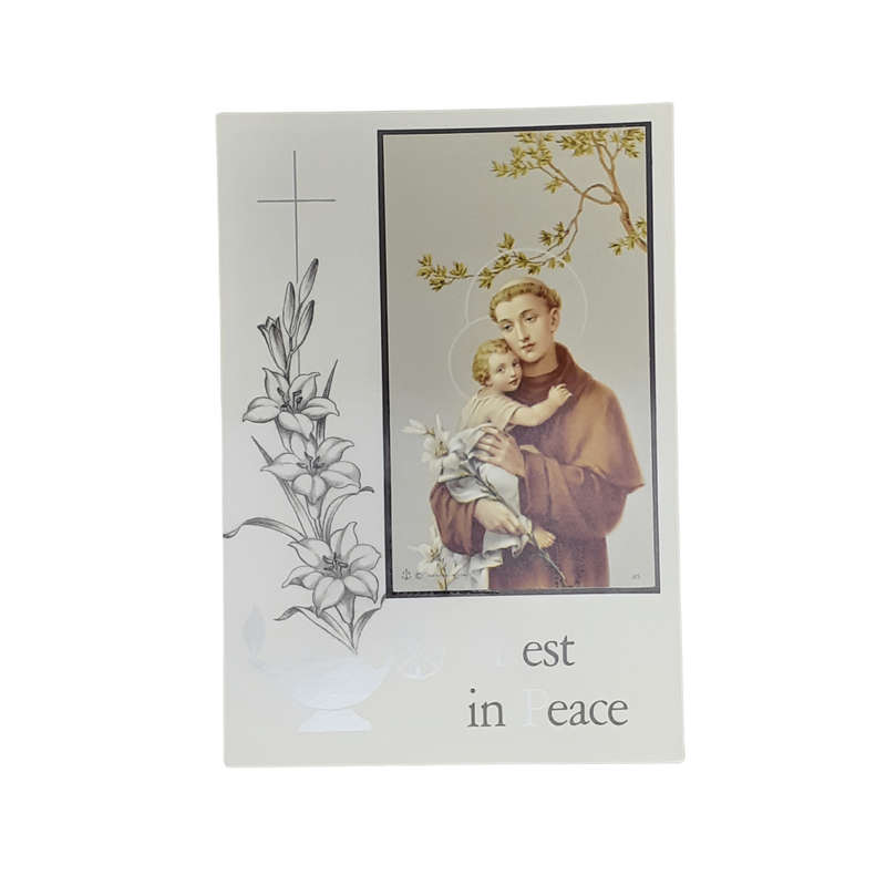 Rest in Peace Mass Card St Anthony