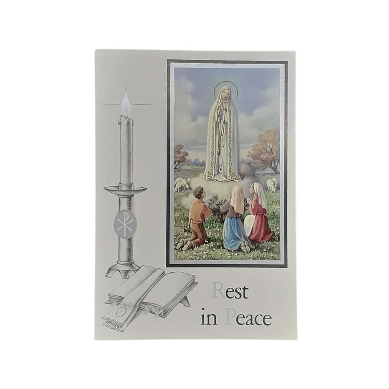 Rest in Peace Mass Card Fatima and Children