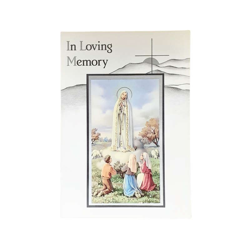 In Loving Memory Mass Card Fatima