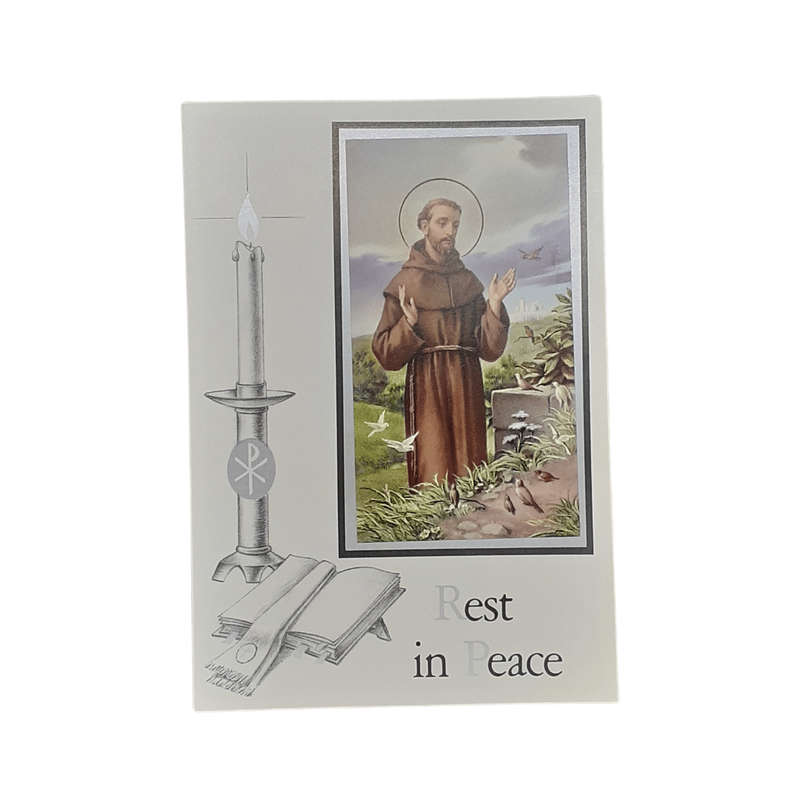Rest in Peace Mass Card Saint Francis
