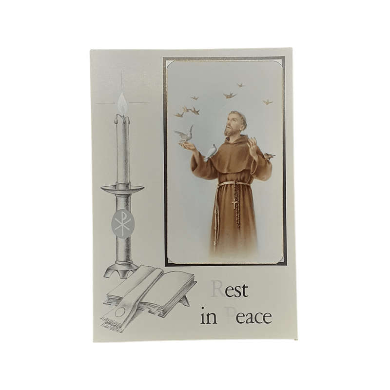 Rest in Peace Mass Card St Francis