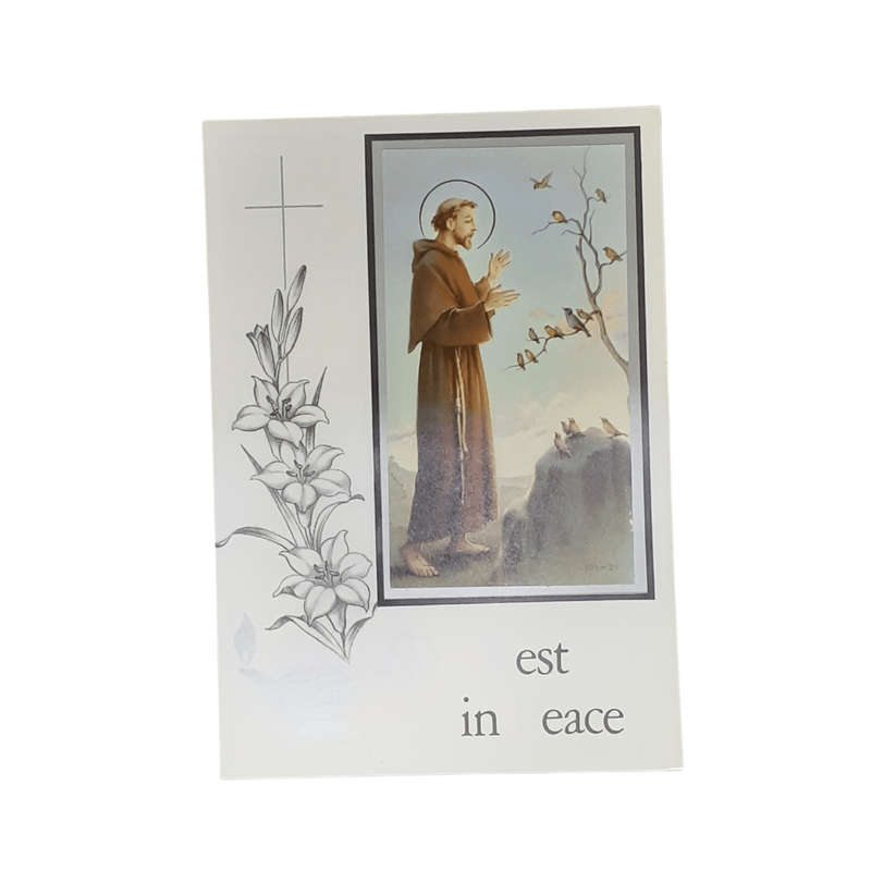 Rest in Peace Mass Card St Francis