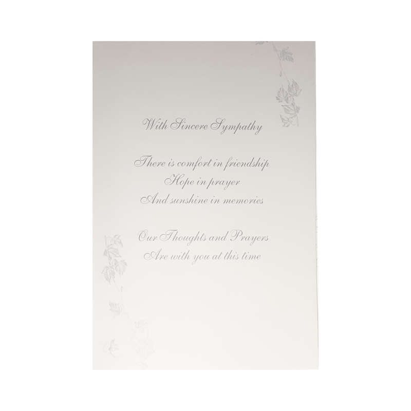 Silver Sympathy Card