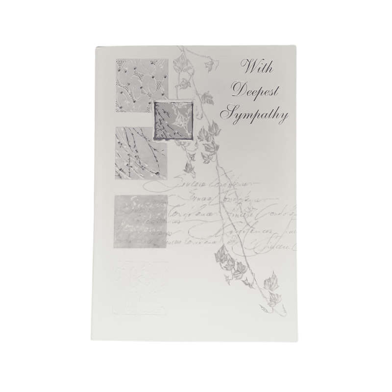 Silver Sympathy Card