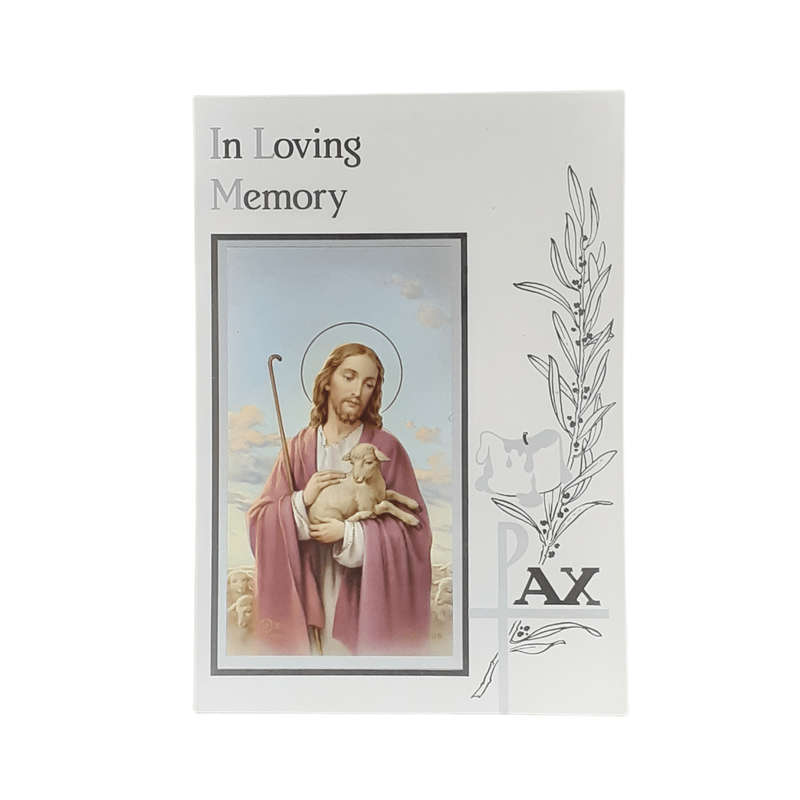 In Loving Memory Jesus And A Lamb