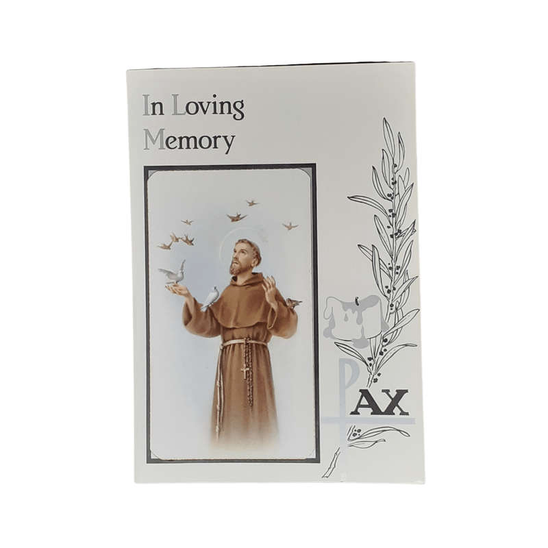 In Loving Memory St Francis  Card