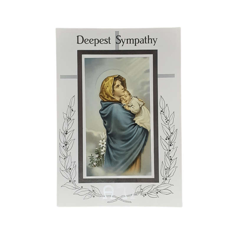 Deepest Sympathy Mass Card Mary of the Streets