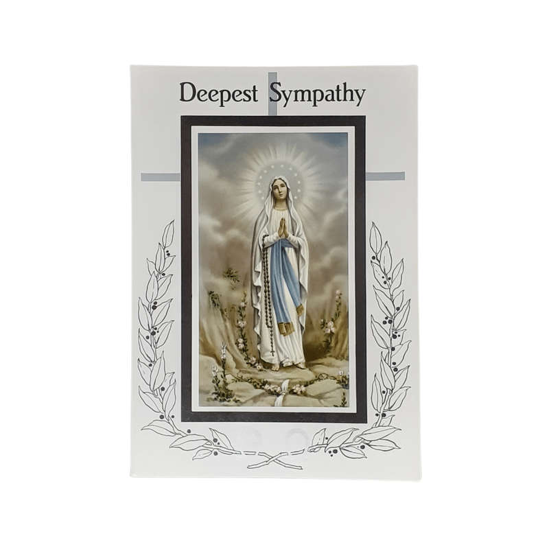 Deepest Sympathy Mass Card Our Lady of Grace