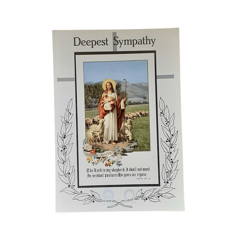 Deepest Sympathy Mass Card The Good Shepherd
