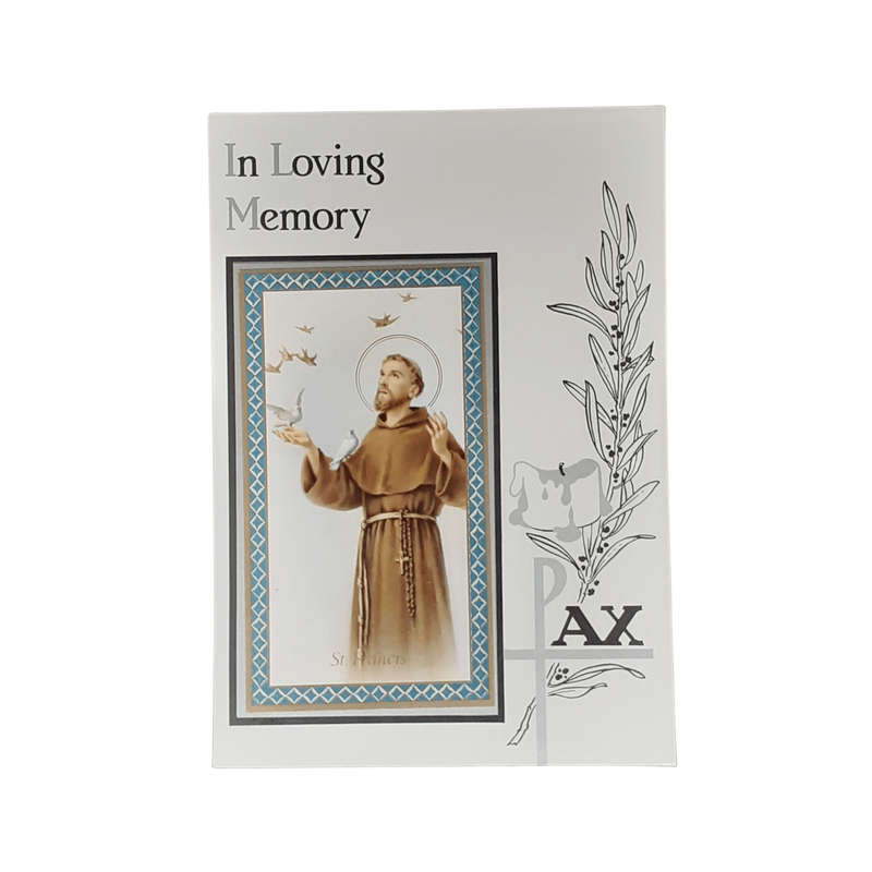 In Loving Memory Card - St Francis