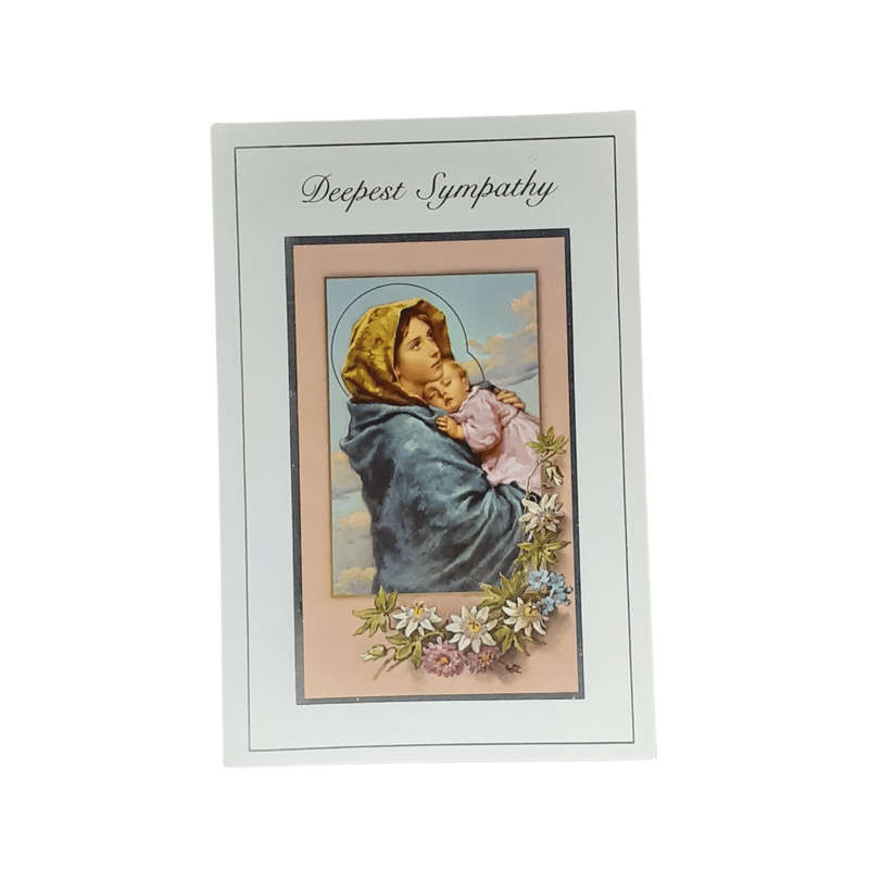 Deepest Sympathy Mass Card - Mary of the Streets
