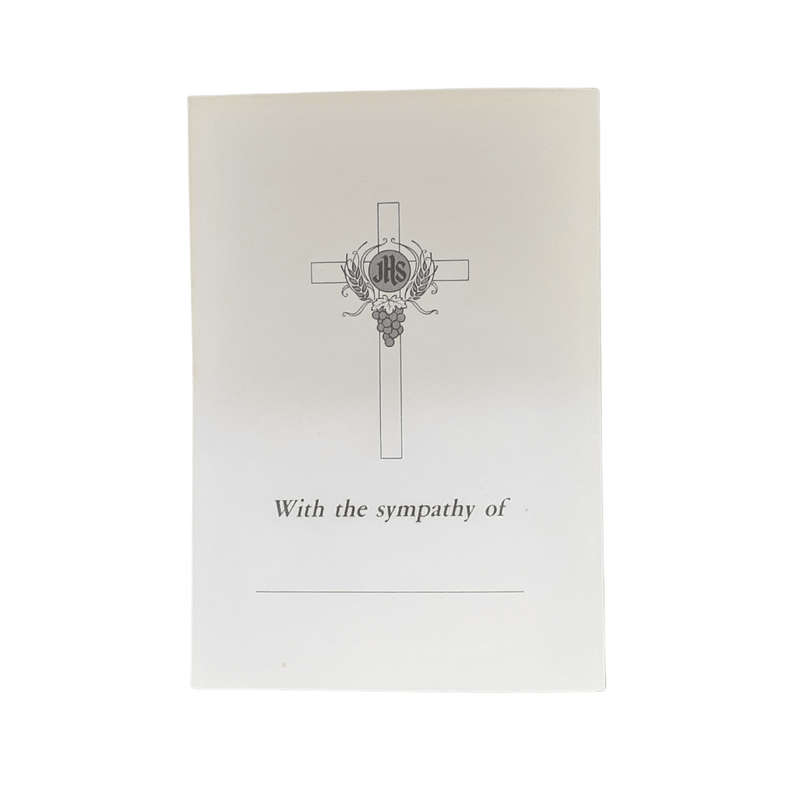 Sincere Sympathy Mass Card Jesus With A Lamb