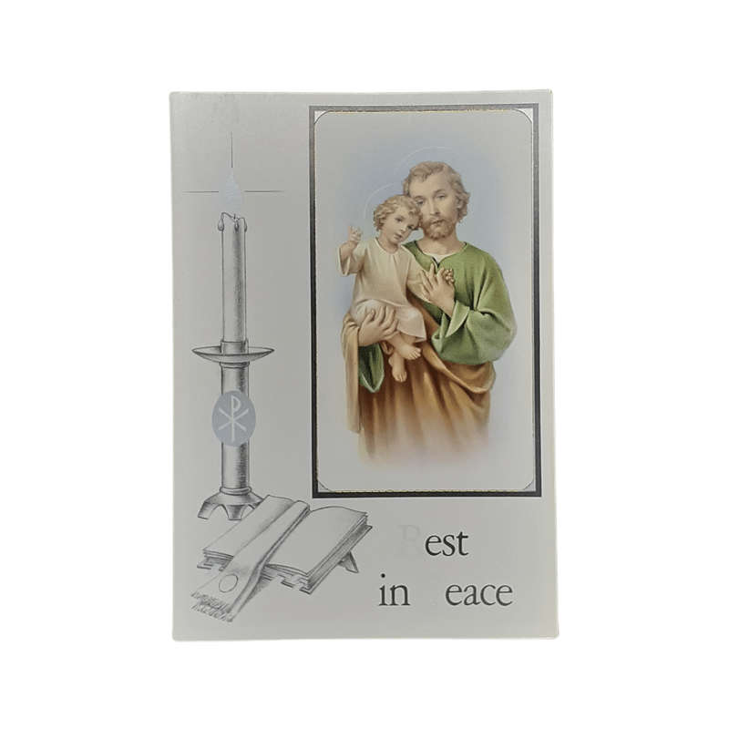 Rest in Peace Mass Card St Joseph and Jesus