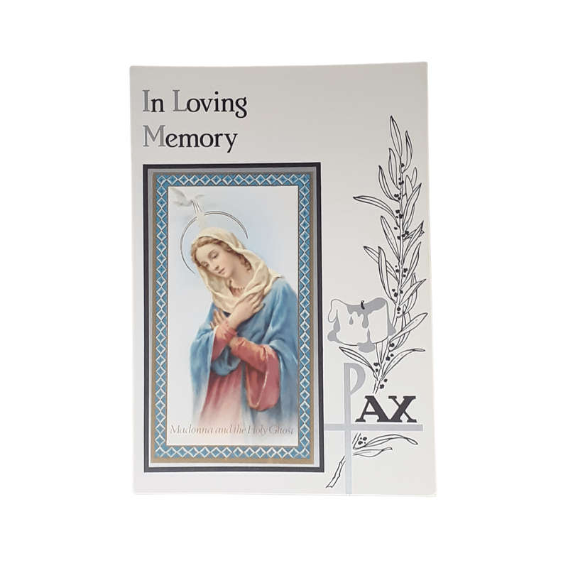 In Loving Memory Card - Madonna and the Holy Spirit