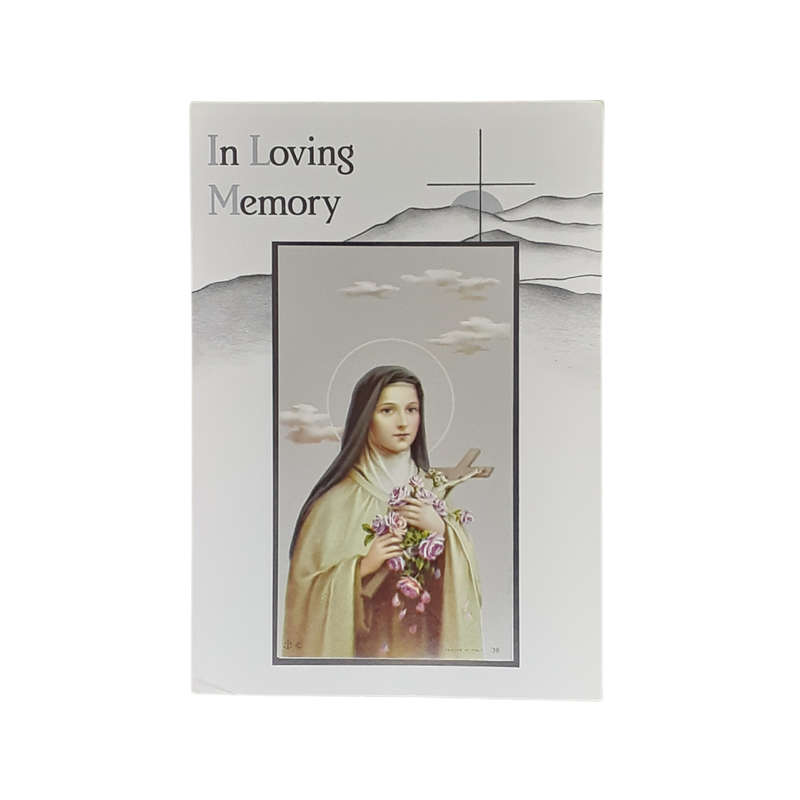 In Loving Memory Mass Card Saint Therese