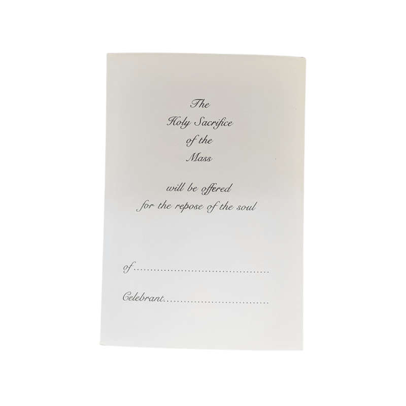 Sincere Sympathy Mass Card Last Supper