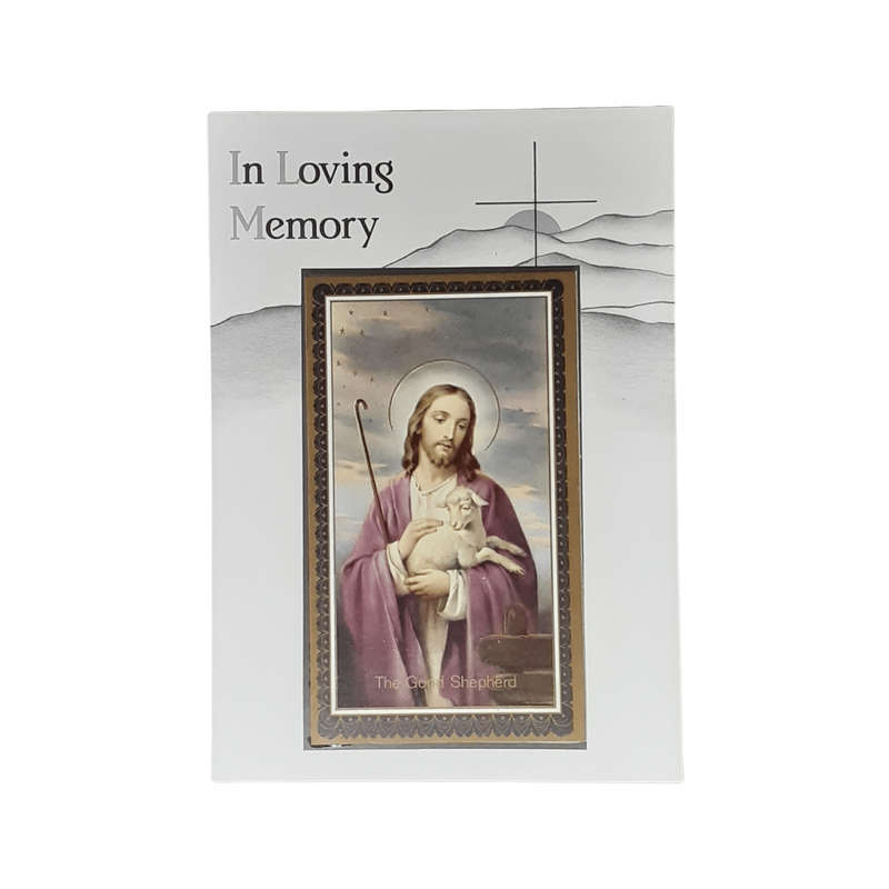 In Loving Memory Card - Jesus Good Shepherd