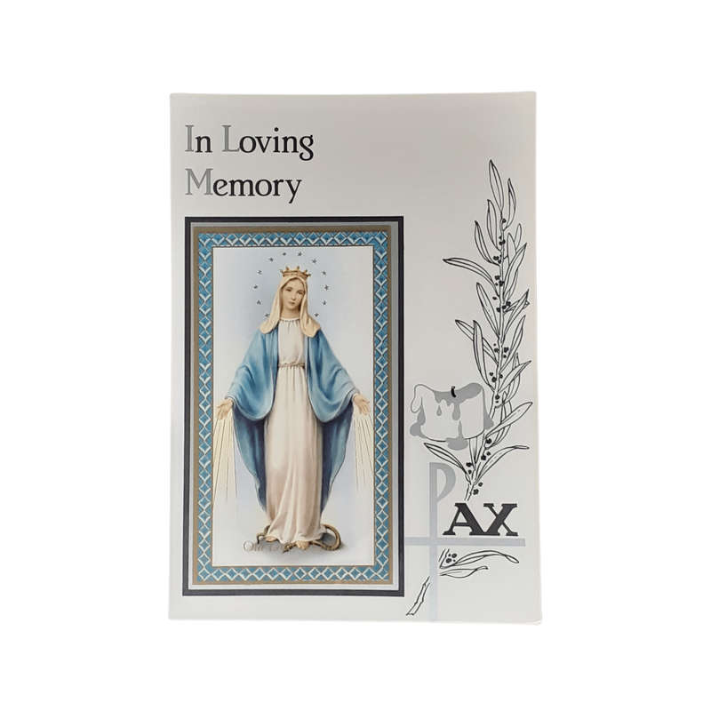 In Loving Memory Card-Our Lady of Grace