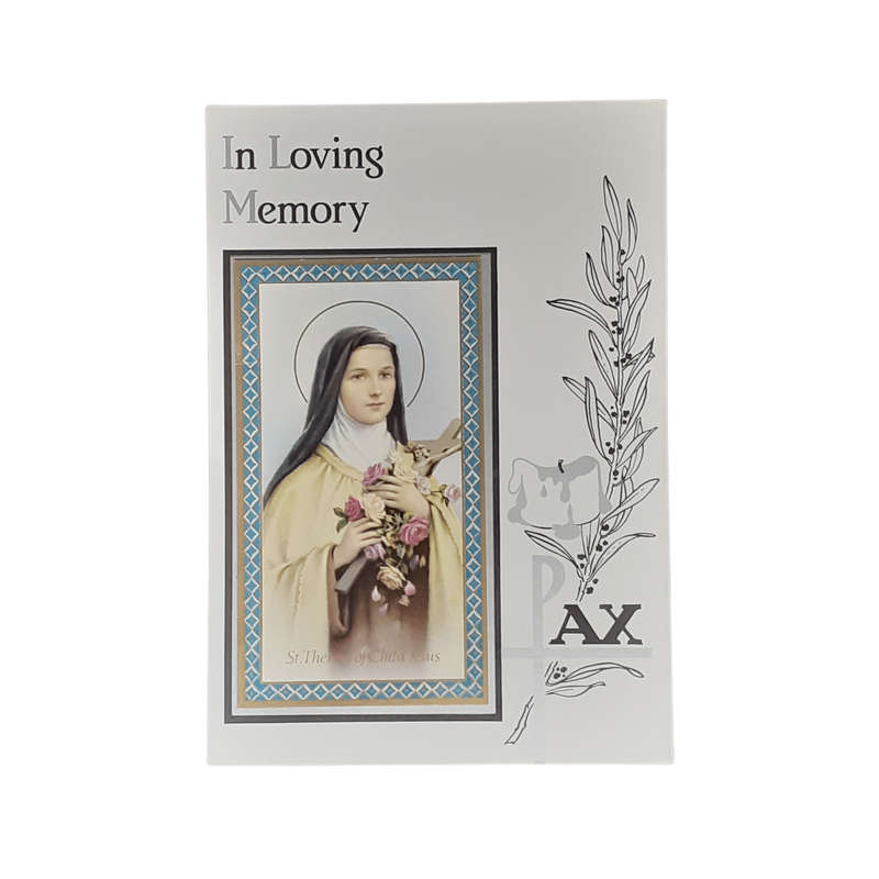 In Loving Memory Card - St Therese