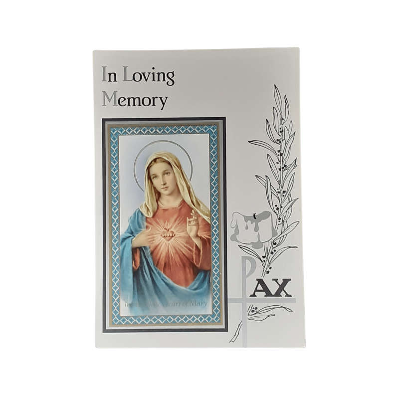 In Loving Memory Card Mary Immaculate