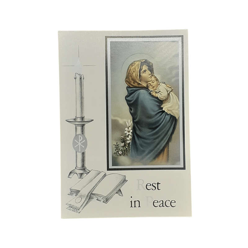 Rest in Peace Mass Card Our Lady of the Streets