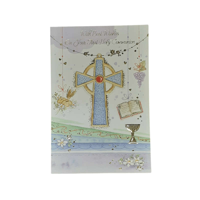 Detailed First Holy Communion Card