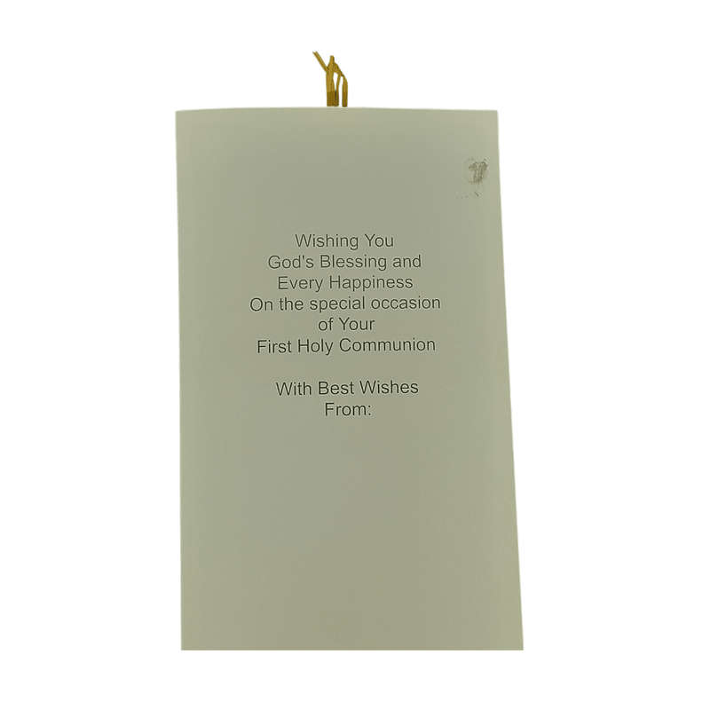 First Holy Communion Card With a Bookmark