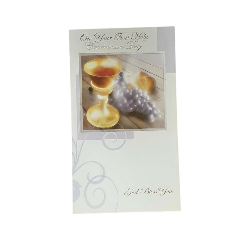God Bless You First Holy Communion Card