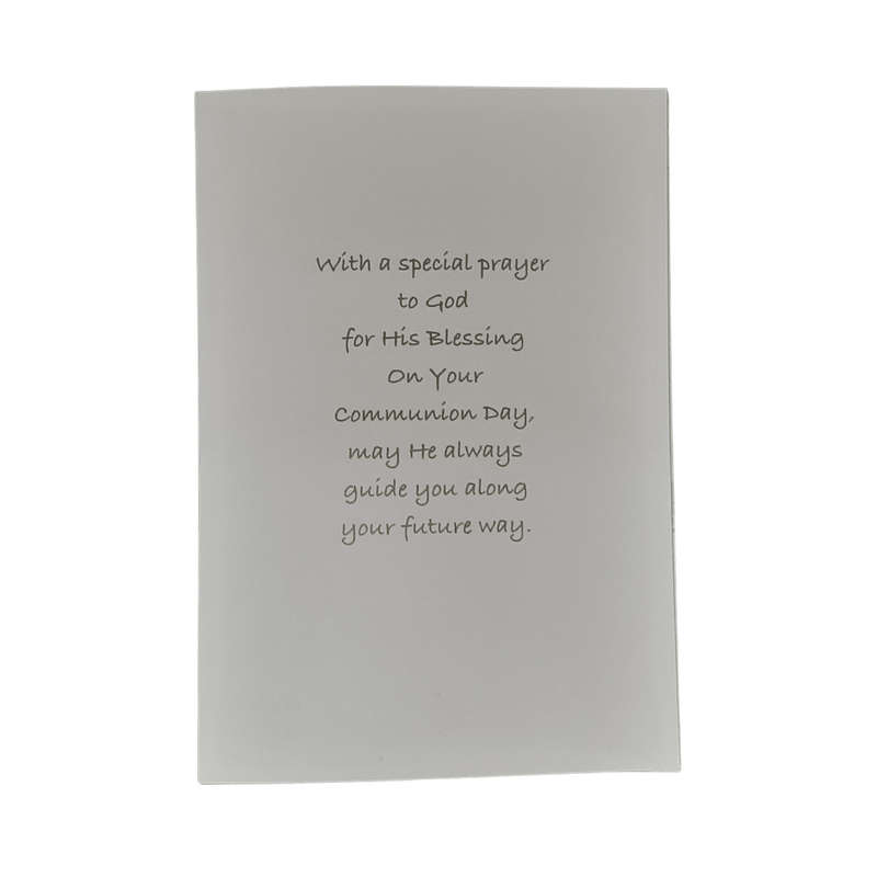 Embellished Boy's First Holy Communion Card